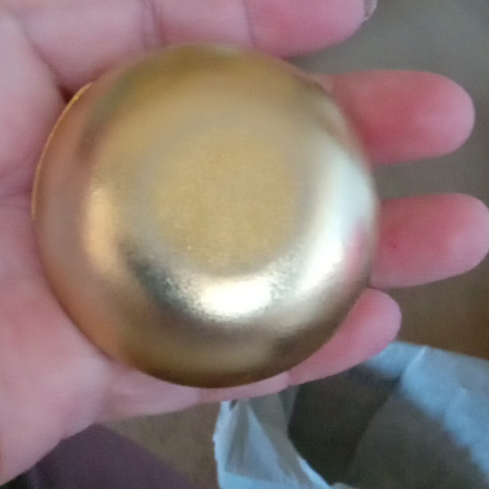 Gold Tone Pill Box - Picture 3 of 4